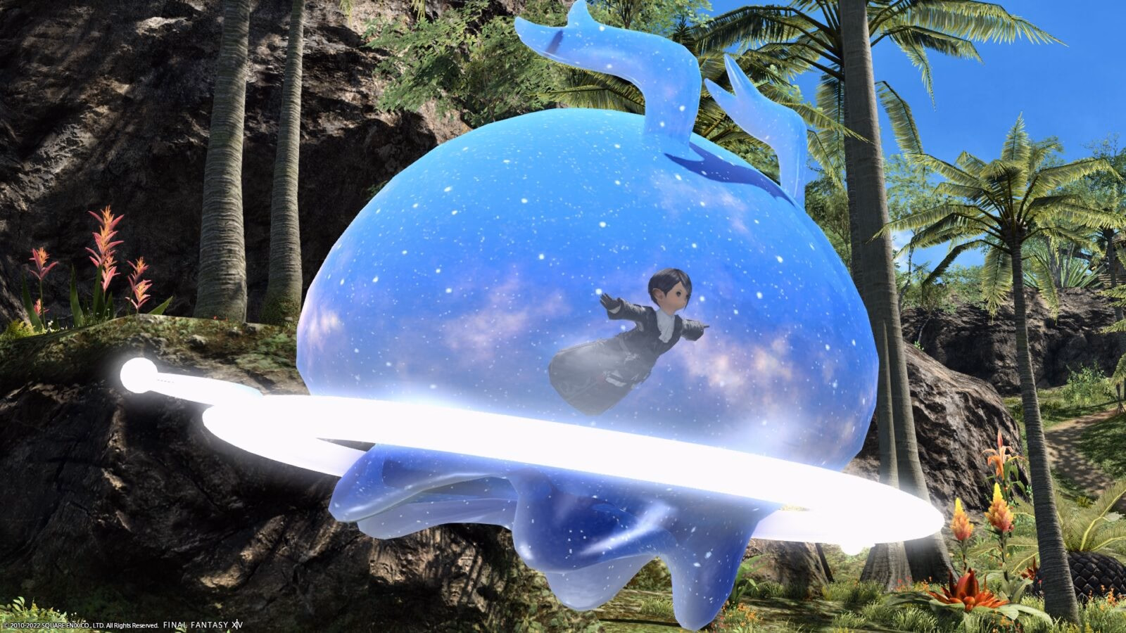 Miw Miisv jellyfish mount summoned in FFXIV