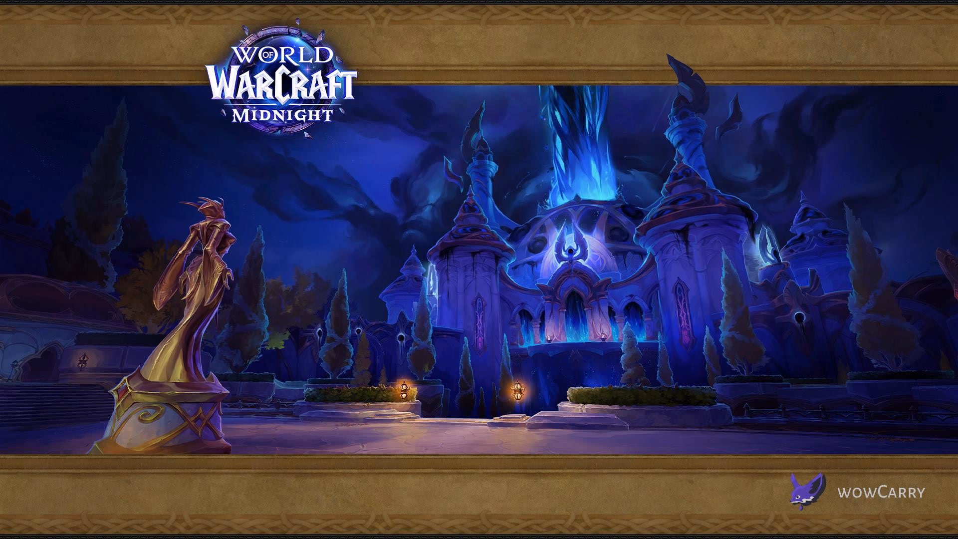 March on Quel'Danas raid loading screen with the Sunwell in the background