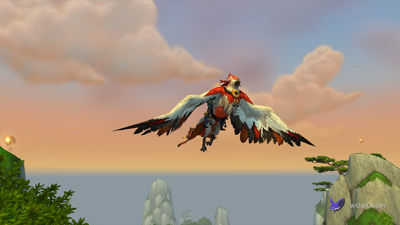 MoP Remix crane and cloud serpent mount variants at the Infinite Bazaar