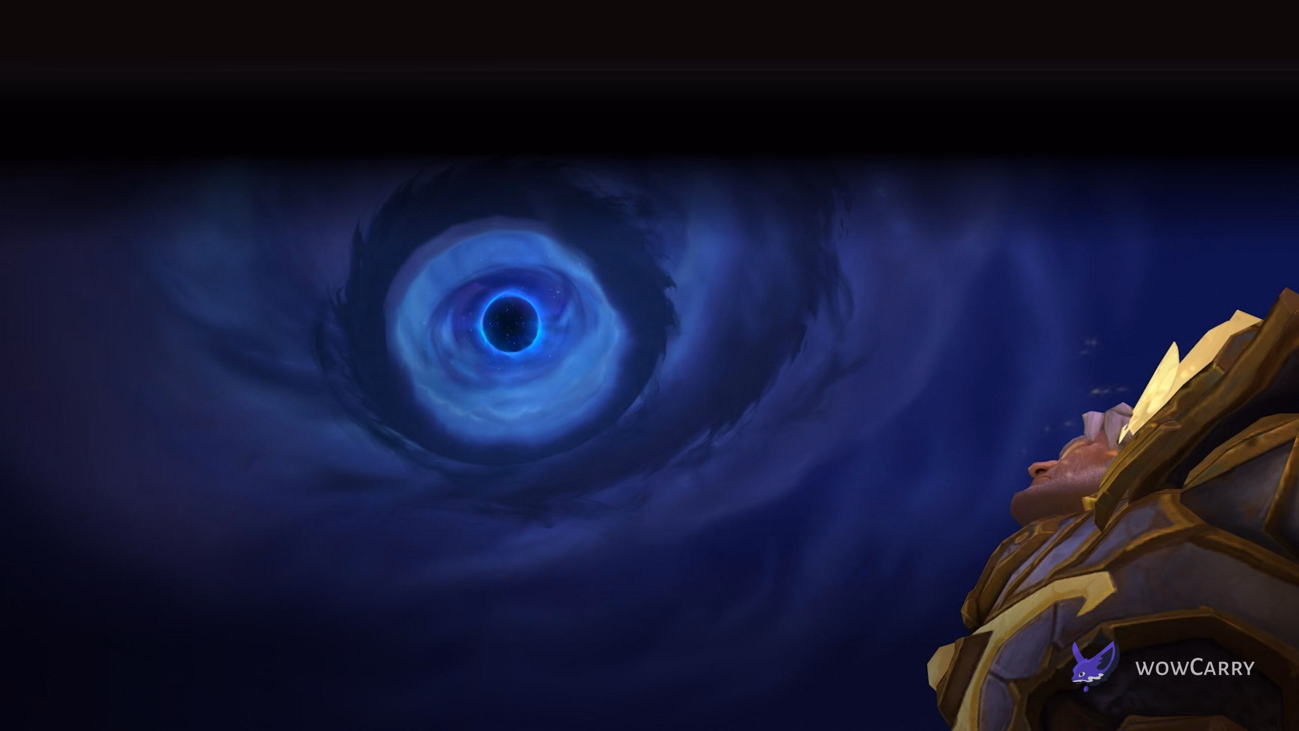 World of Warcraft Midnight expansion key art with Void corruption