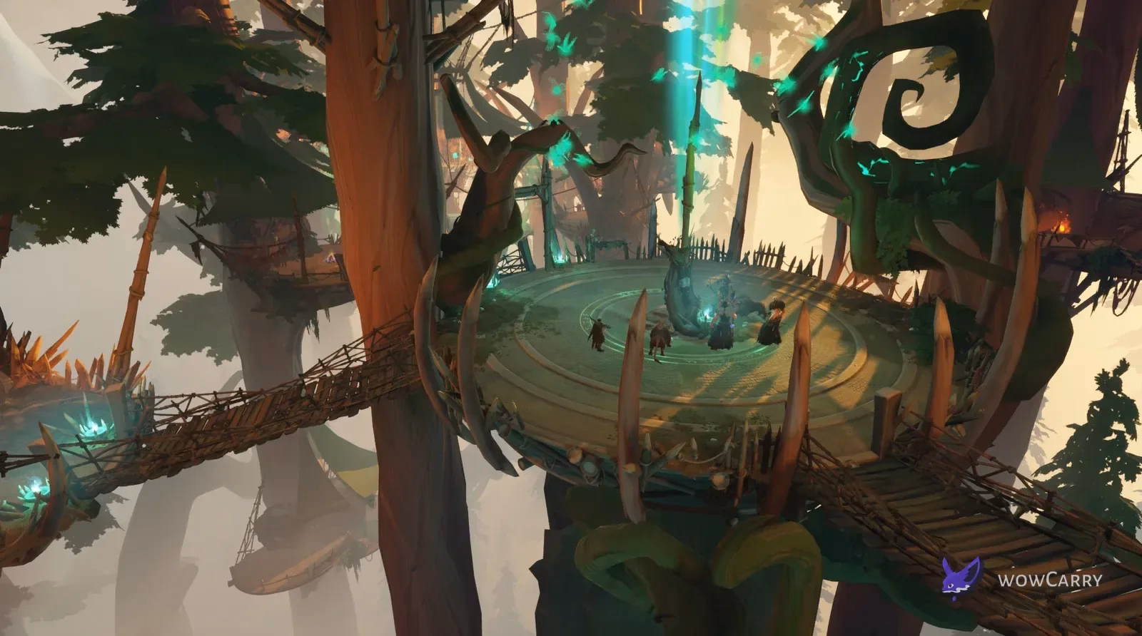 Fellowship preview of a treetop Crown of the Wild dungeon