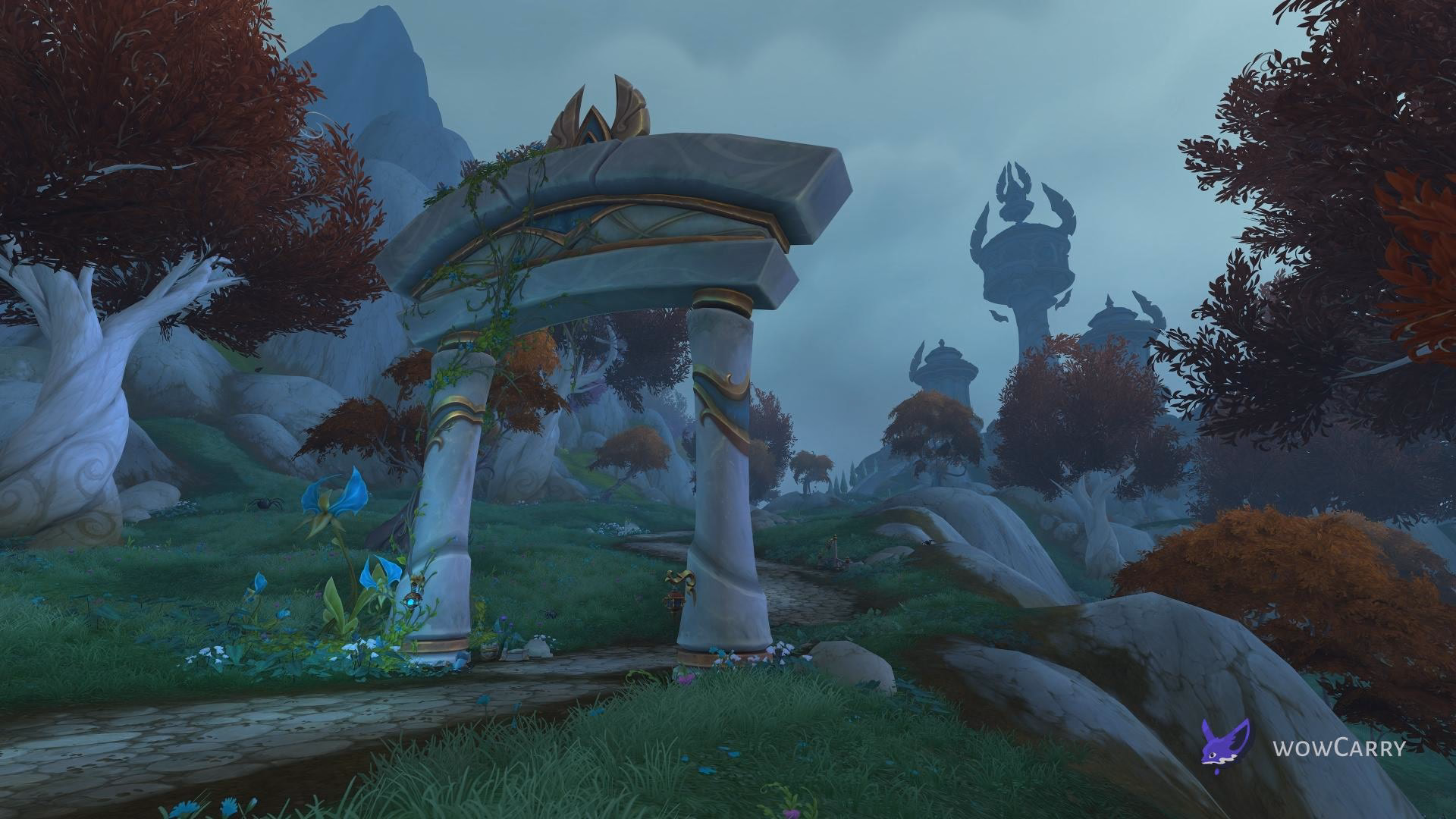 Quel'Thalas zone landscape with elven ruins in WoW Midnight