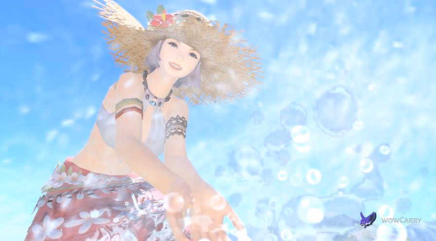 FFXIV Group Pose mode showing a character framed for a glamour screenshot