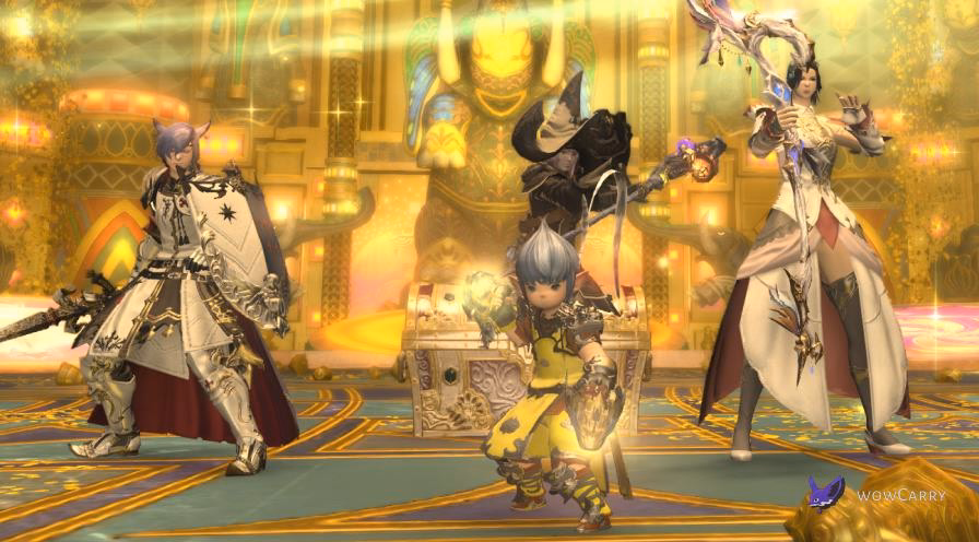 FFXIV Gpose camera composition example from the official Lodestone UI guide