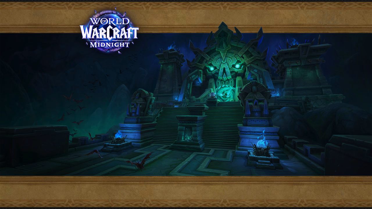 Maisara Caverns dungeon loading screen — WoW Midnight Season 1 Mythic+
