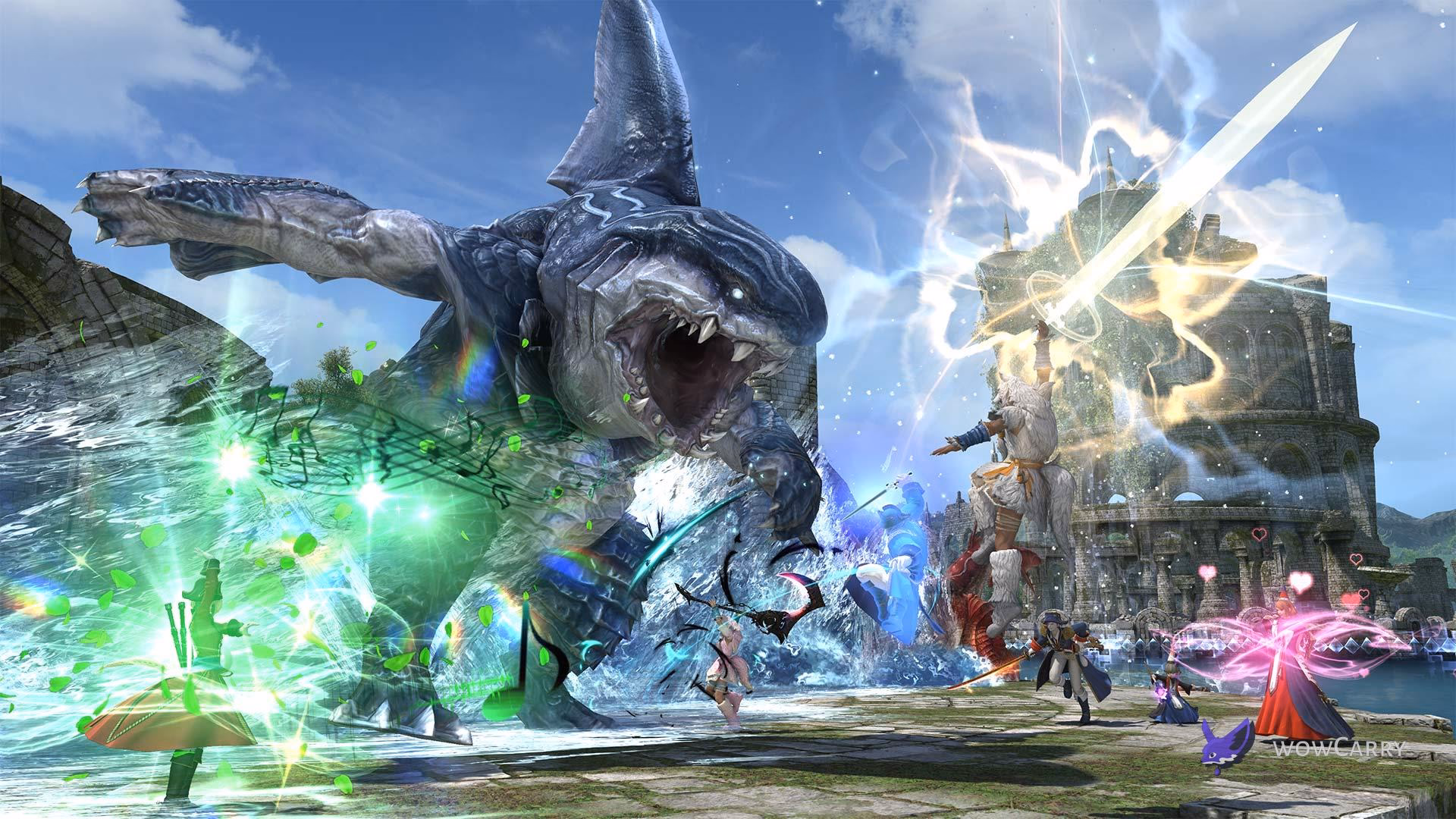 FFXIV Patch 7.4 Occult Crescent South Horn players using Phantom Jobs in field operations