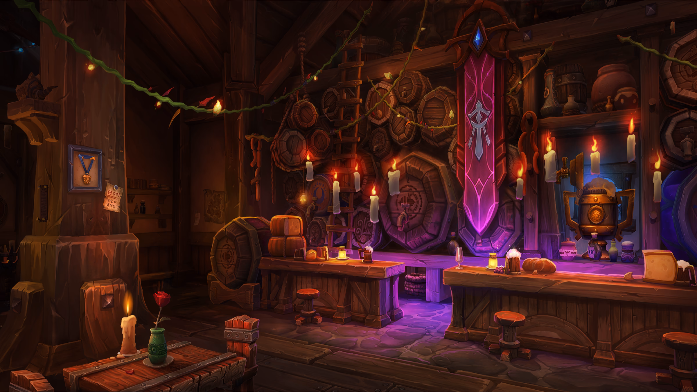 World of Warcraft Midnight Arcantina social hub area