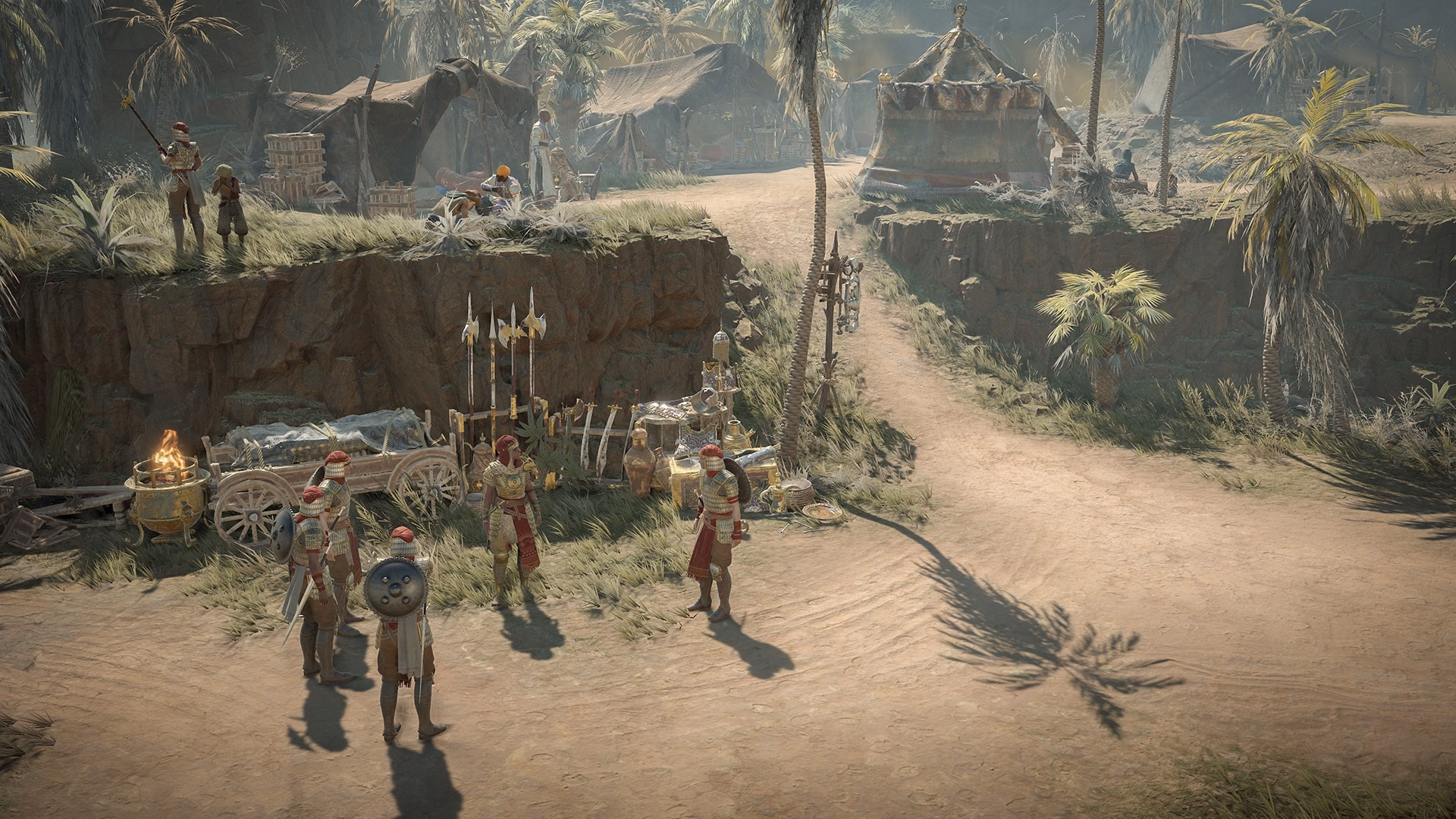 Iron Wolves mercenary camp in a Diablo IV Season 4 Helltide zone from Blizzard promotional art