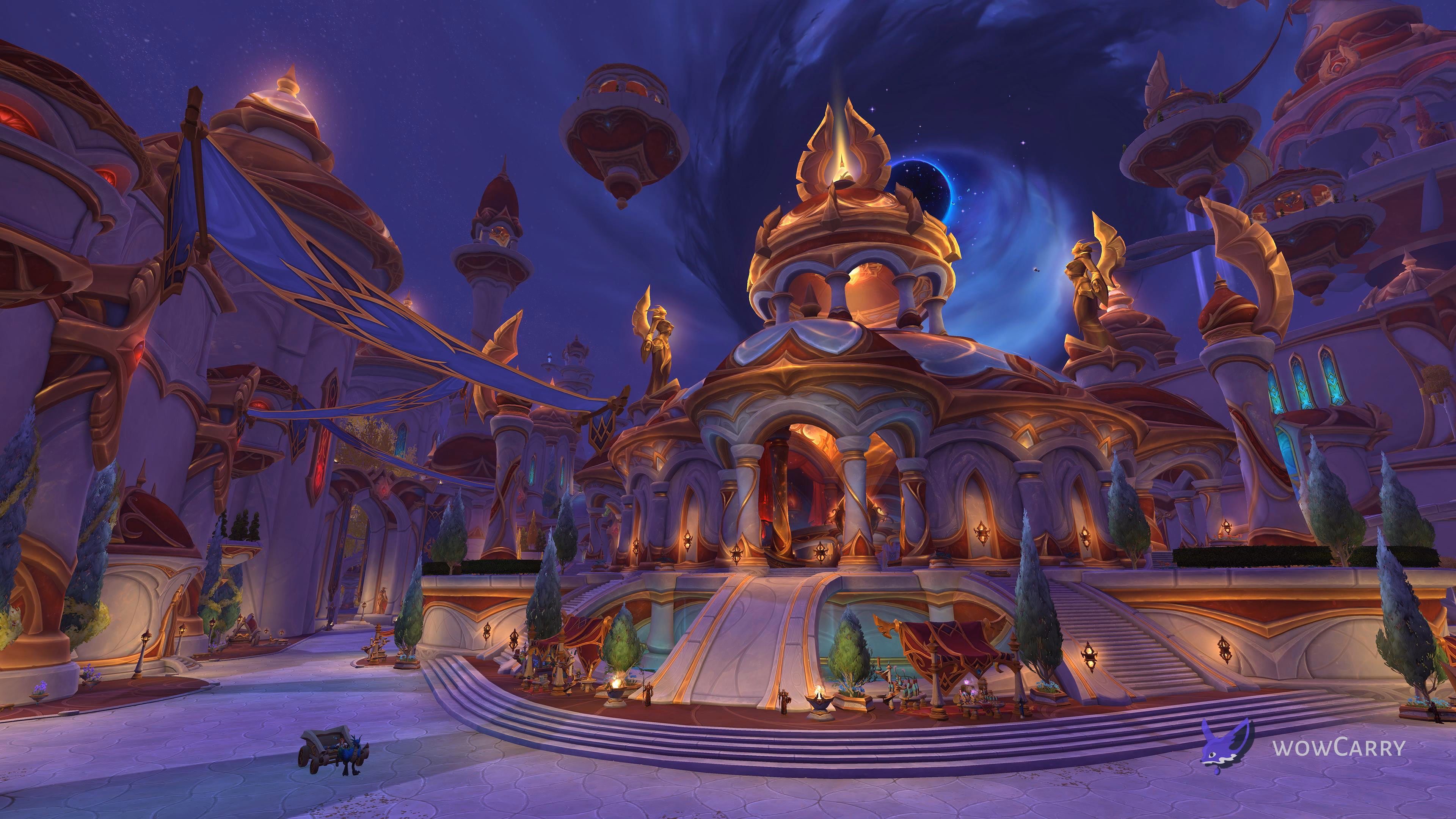 Silvermoon City in World of Warcraft Midnight, the central hub for Enchanting and the Thalassian University