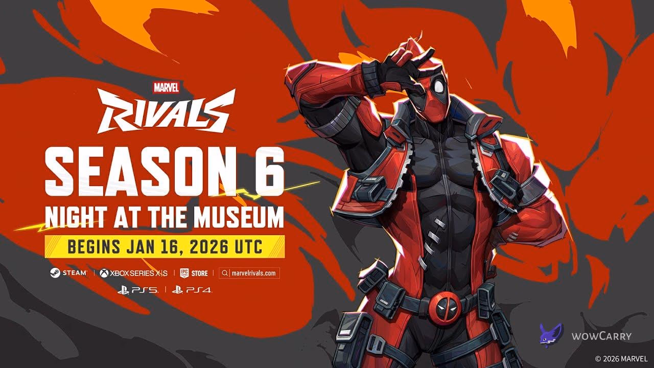 Marvel Rivals Deadpool Season 6 Night at the Museum key art