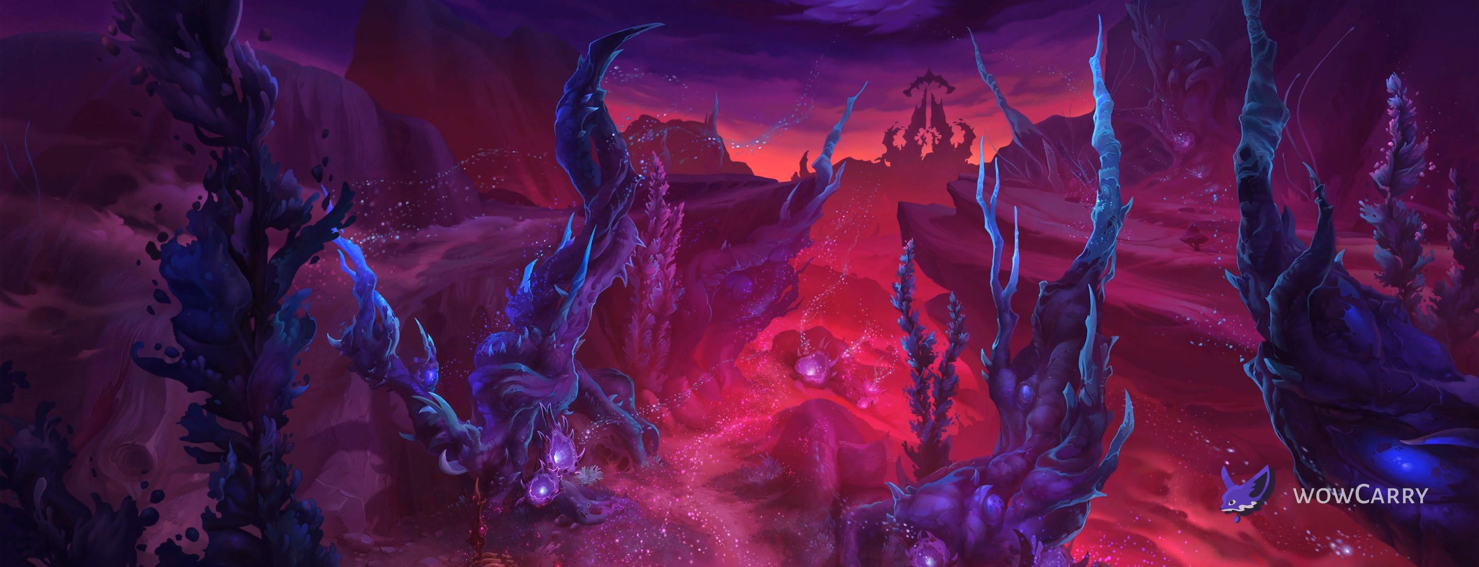 The Voidstorm zone, a hub of WoW Midnight endgame activities