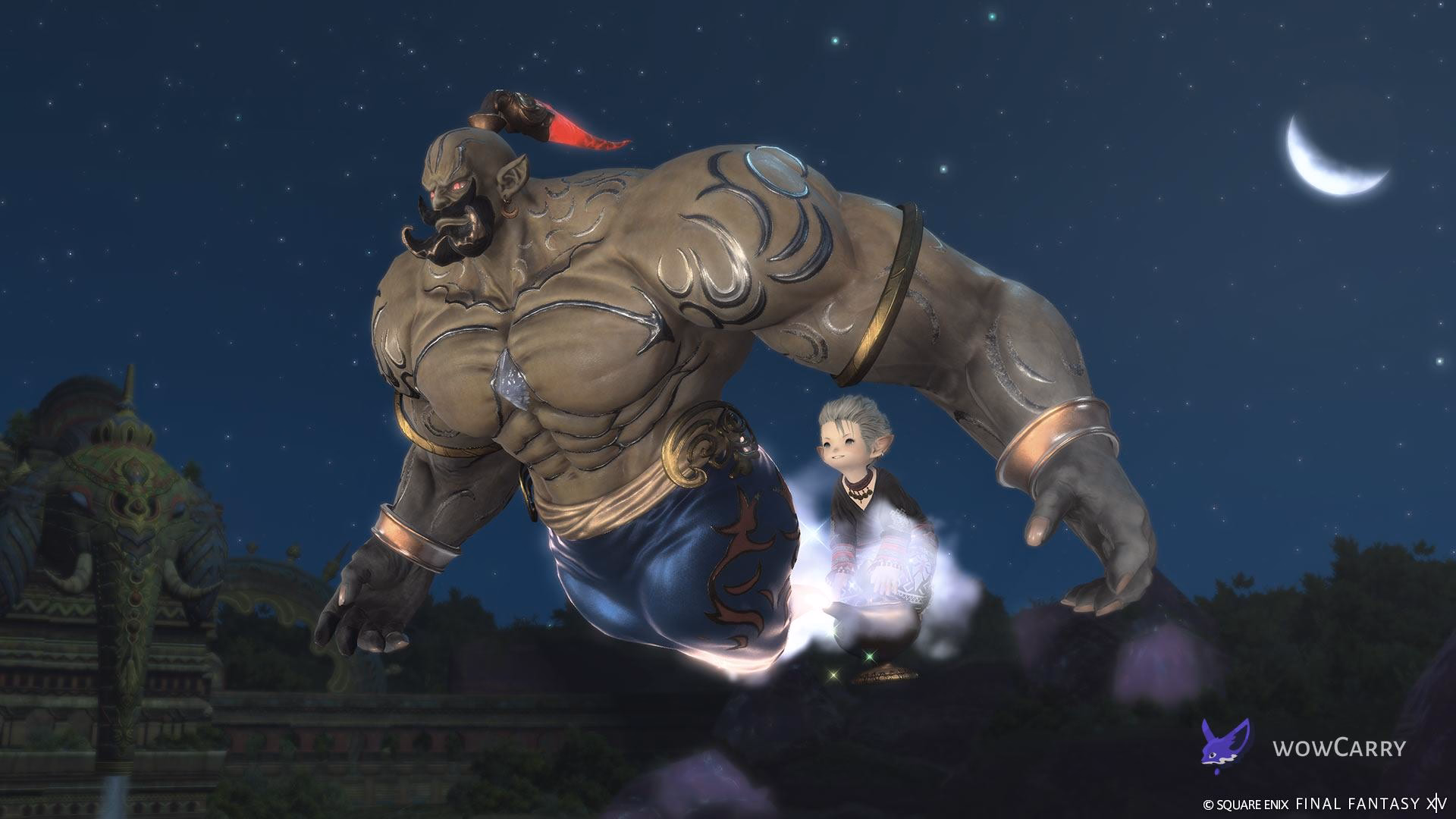 Genie of the Lamp boss in The Merchant's Tale dungeon