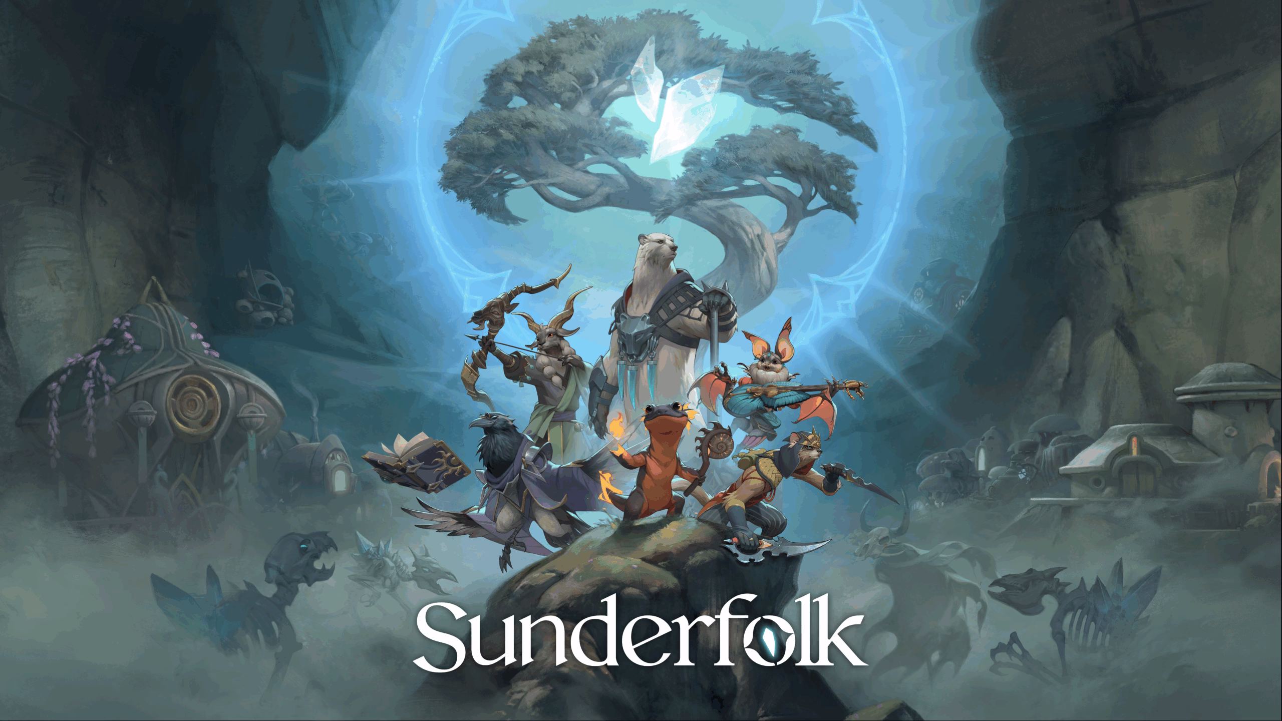 Sunderfolk tactical co-op game key art from Dreamhaven studio