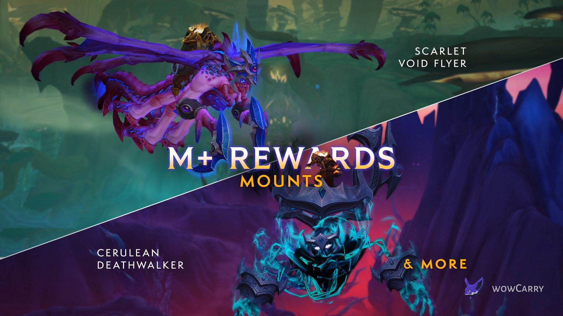 World of Warcraft Patch 12.0.5 Keystone Myth Mythic+ mount rewards