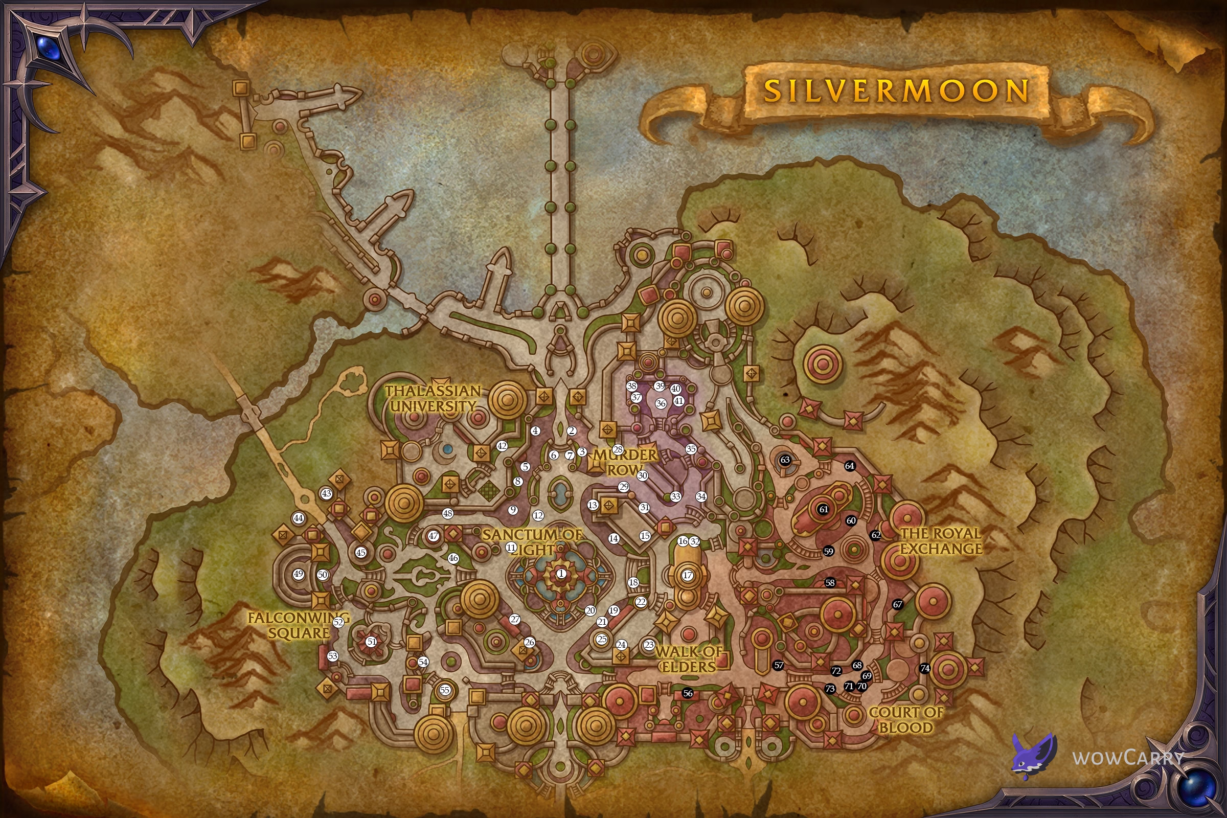 Reimagined Silvermoon City, the restored sin'dorei capital in WoW Midnight