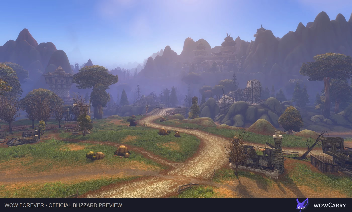 A road through the expanded WoW Forever world