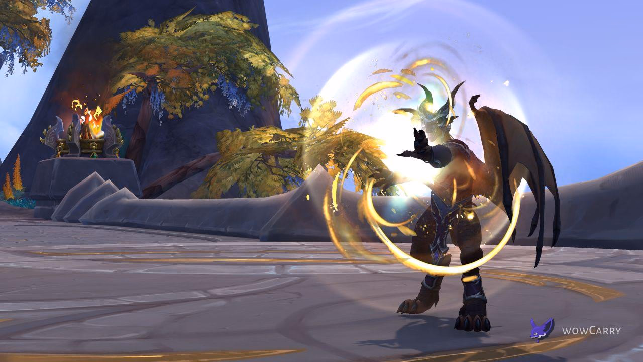Augmentation Evoker Dracthyr in draconic form, Dragonflight Patch 10.1.5 official promotional image