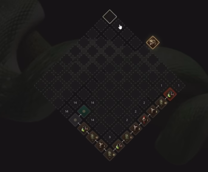 Path of Exile 2 Vaal Temple Spymasters and Legion Barracks room layout
