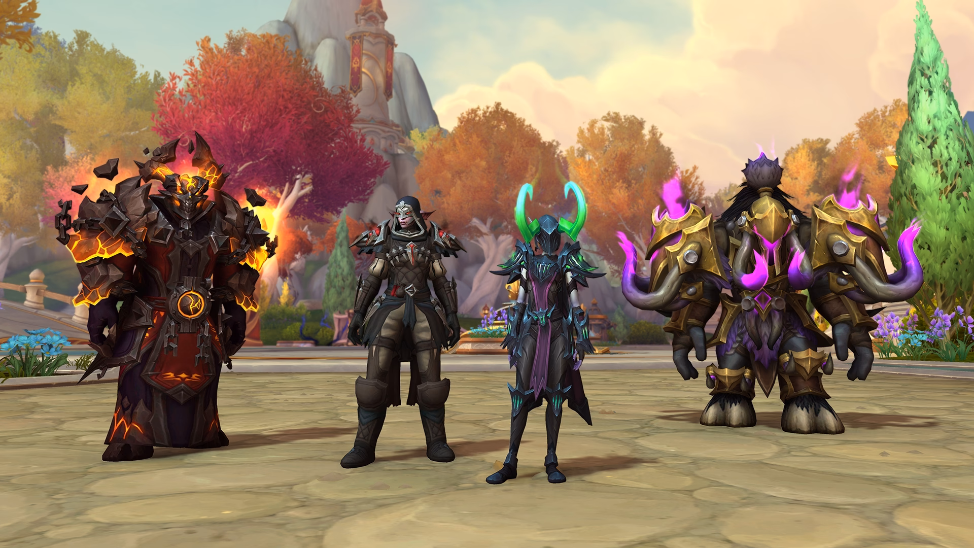 WoW Midnight Season 1 Warrior Rage of the Night Ender tier set — Elite difficulty appearance