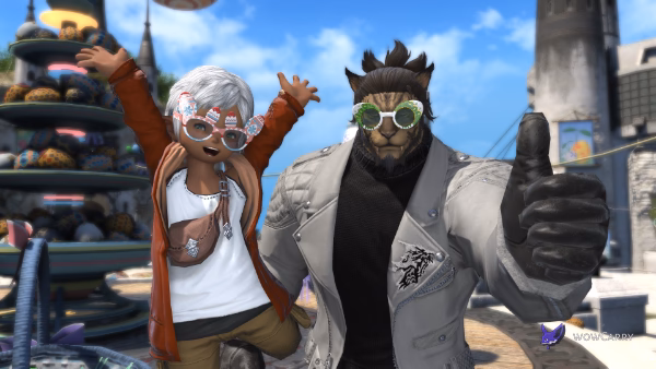 Painted and Party Eggy Eyeglasses preview from the FFXIV Hatching-tide 2026 dev blog