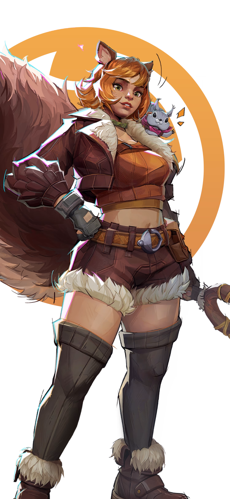Squirrel Girl Marvel Rivals splash art for Blood Hunt Nightmare solo build