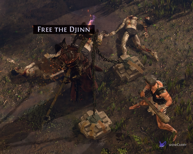 Free the Djinn prompt opening the Astral Realm in Path of Exile Mirage