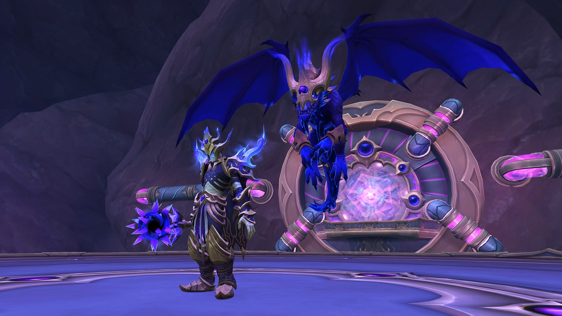 Nexus-King Salhadaar boss character artwork from WoW The War Within raid