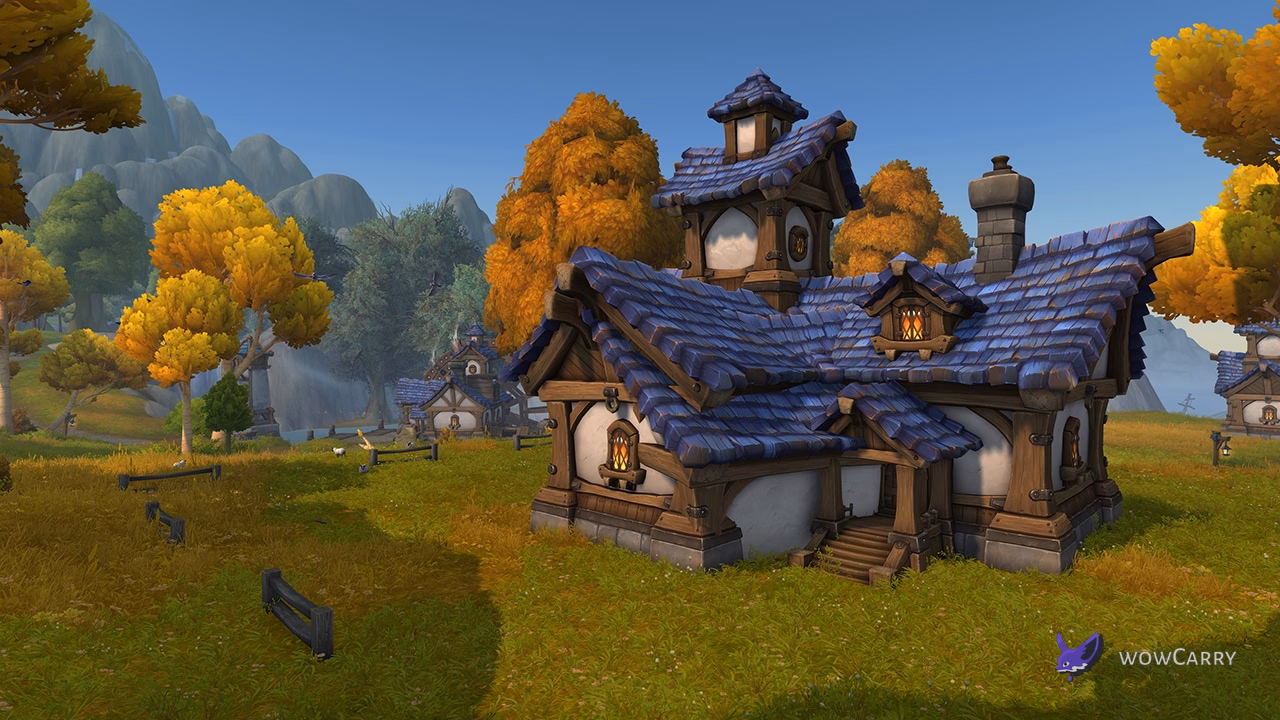 A customized player house in WoW Midnight