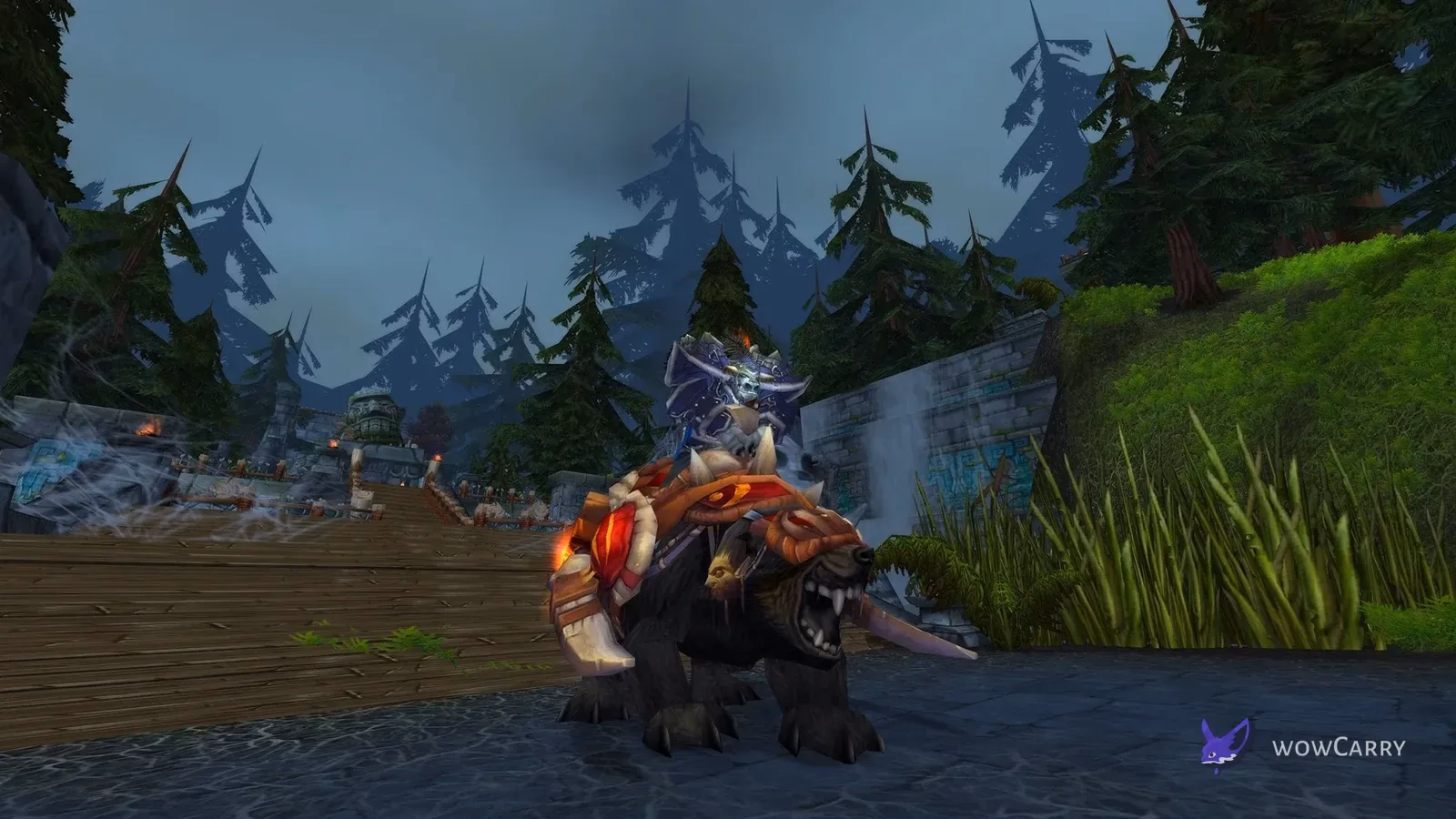 Armored Amani War Bear mount in the Zul’Aman raid