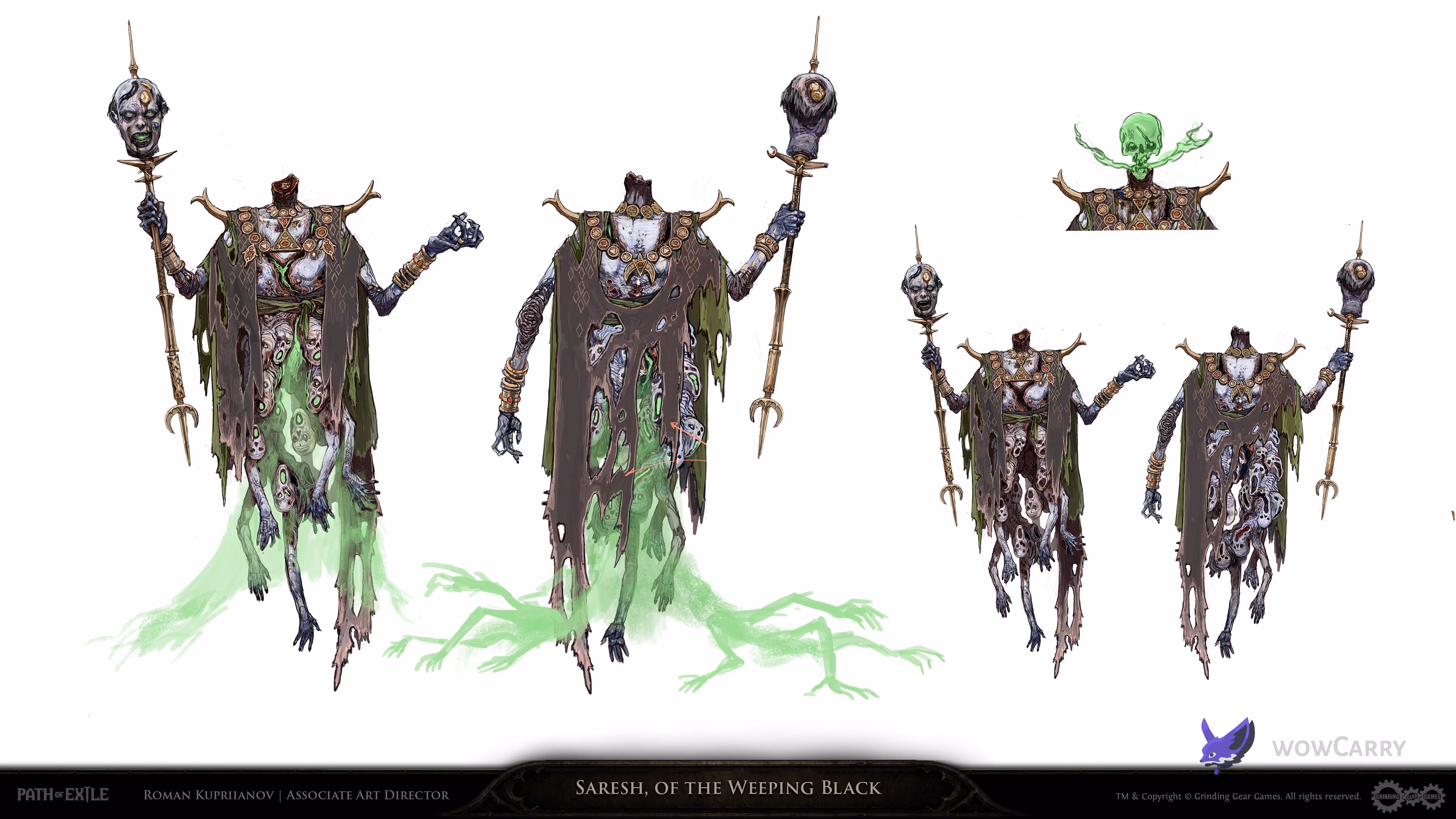 Path of Exile concept art featuring a Breach-touched character from the Keepers of the Flame patch cycle