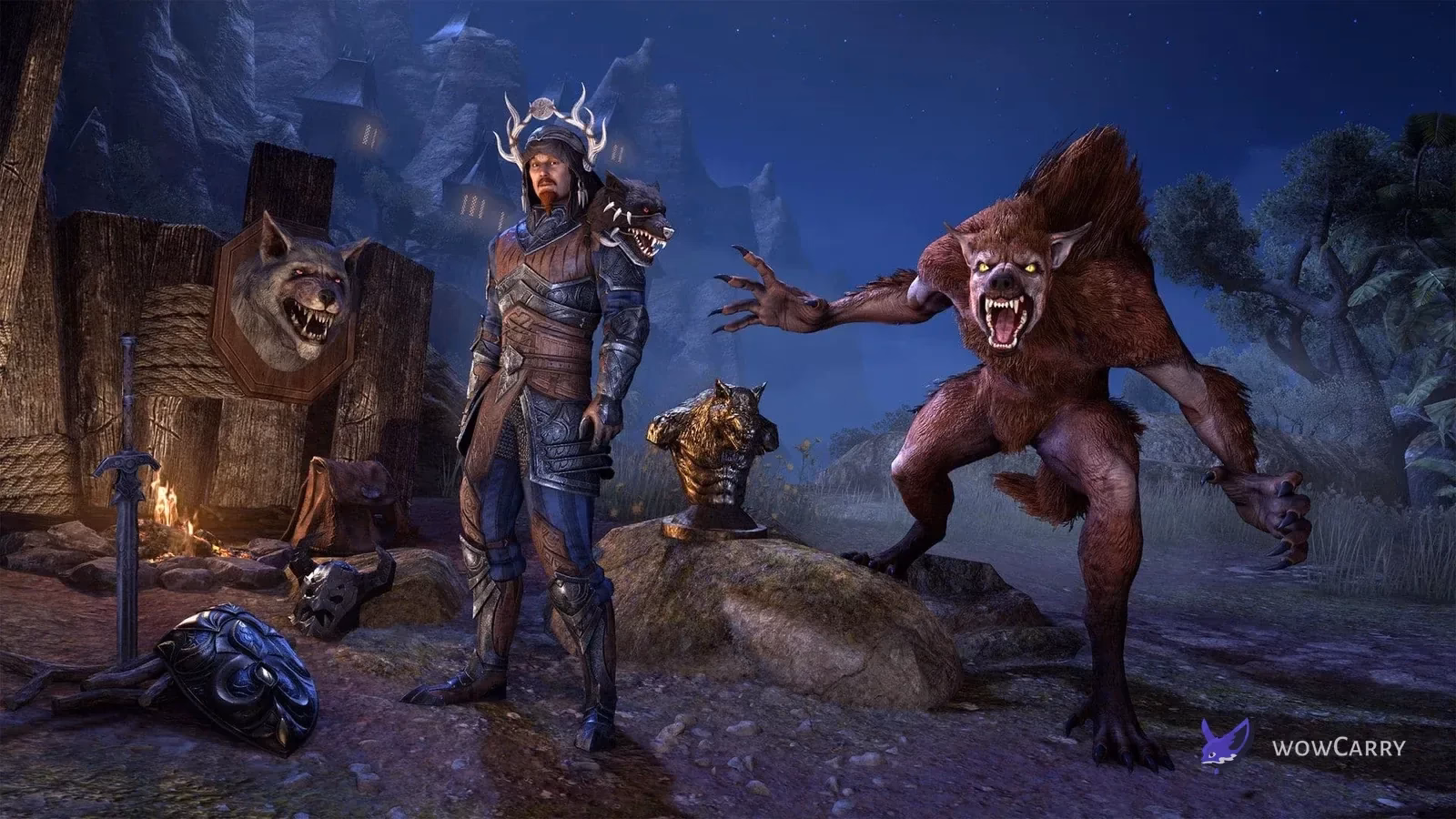 ESO solo dungeon reward preview with monster equipment and furnishings